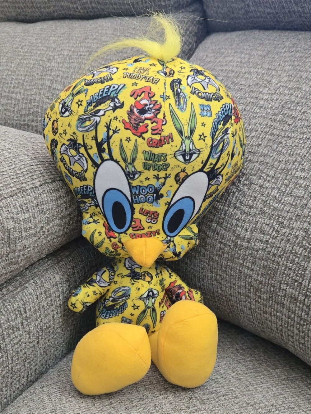 Tweety Bird Plush Toy 7” Looney Tunes Sticker Bomb Edition Toy Factory